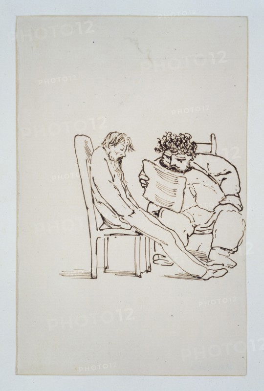 Burne-Jones, William Morris en train de lire de la poésie à Burne-Jones