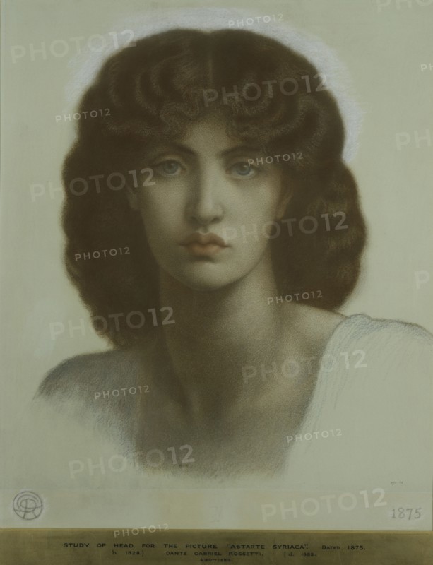 Rossetti, Etude du visage d'Astarté Syriaca