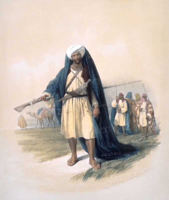 Haghe et Roberts, Arabes dans le désert