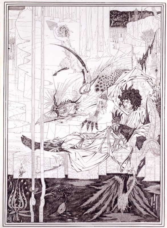 Beardsley, How King Arthur saw the Questing Beast