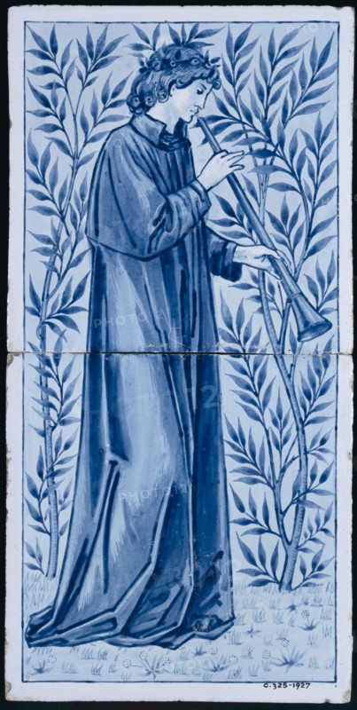 Burne-Jones, Carreau de céramique