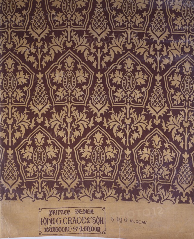 Pugin, Tissu pour rideau