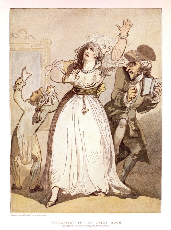 Rowlandson, Répétitions dans la Salle Verte