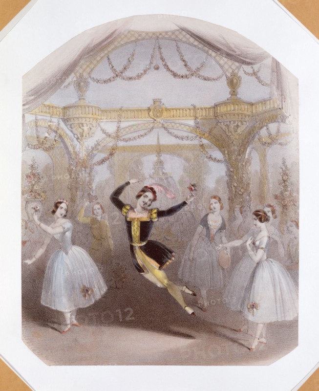 Anonyme, Arthur Saint-Léon incarnant Phoebus dans le ballet La Esmeralda