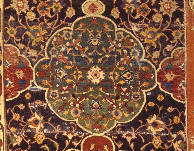 Kashan, Détail du tapis d'Ardabil