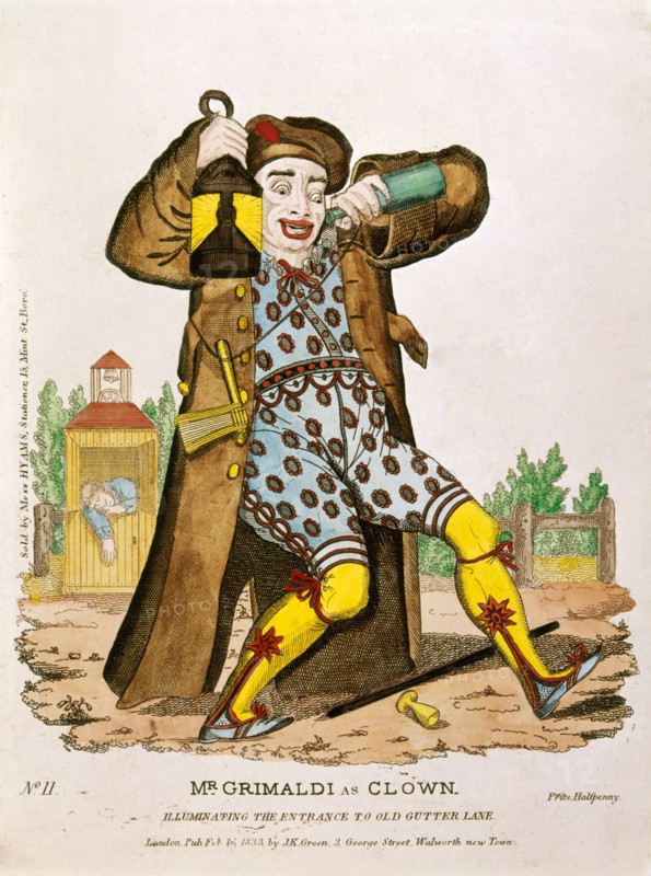 Norman, Grimaldi habillé en clown