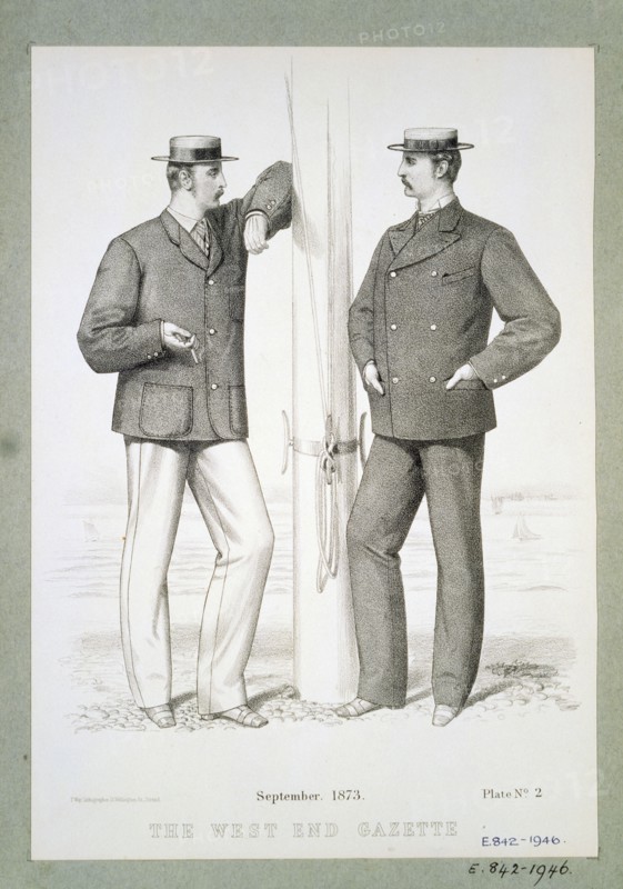 Planche de mode issue de la West End Gazette