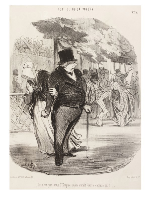 Daumier, Ce N'est Pas Sous L'Empire Qu'on Aurait Dansé Comme Ça !
