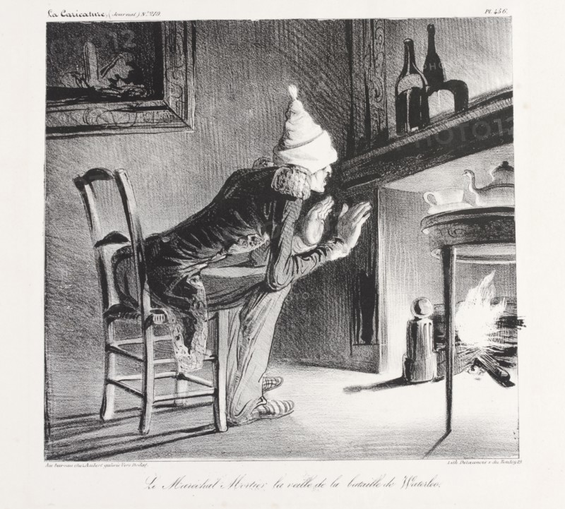 Daumier, Le Maréchal Mortier la Veille de la Bataille de Waterloo
