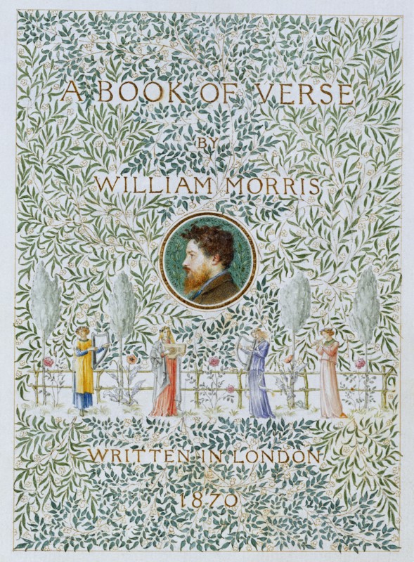 Morris, Page de garde de "A Book of Verse"