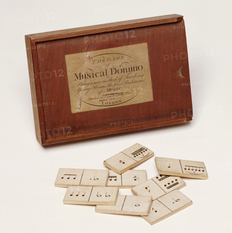 Jeu de dominos ayant pour thème la musique