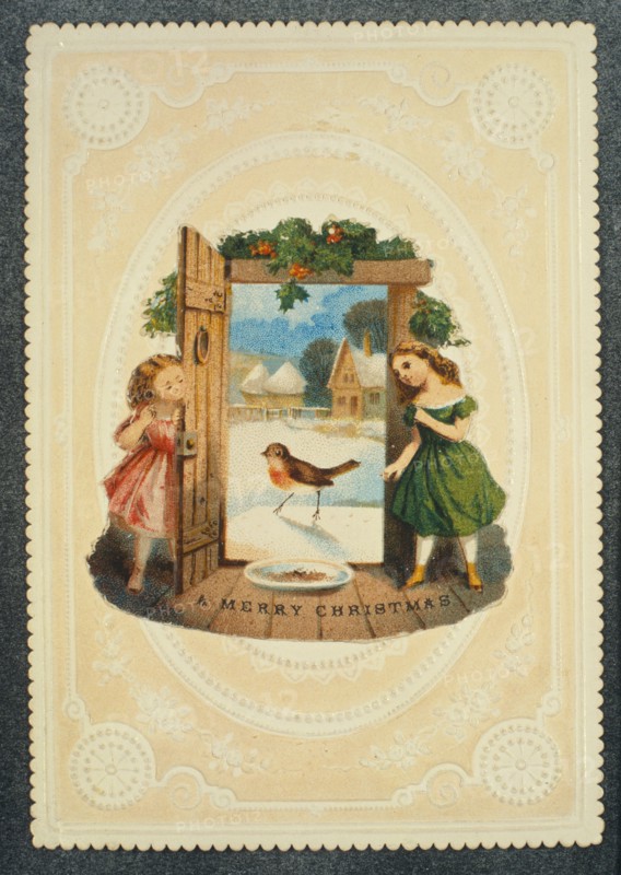 Carte de Noël victorienne