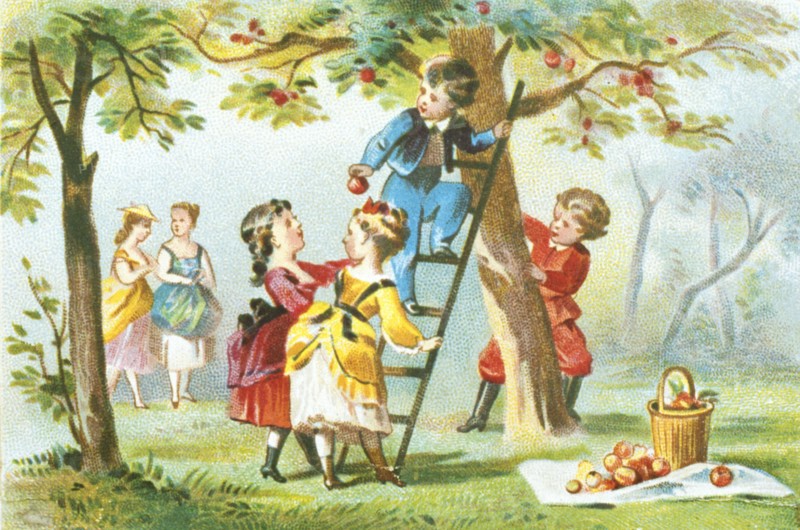 Carte de Noël victorienne