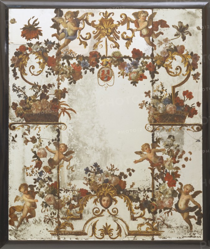 Monnoyer, Miroir décoré