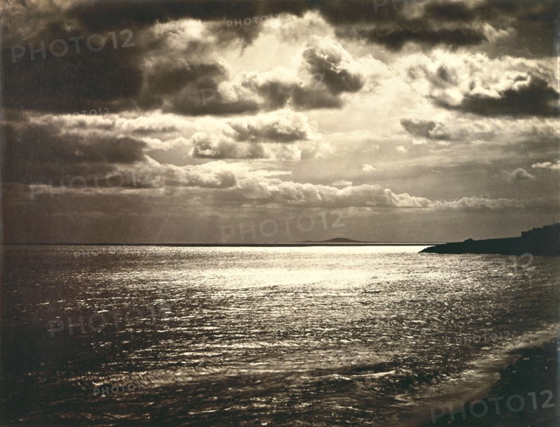 Seascape at Sete: A Cloud Study, photo by Gustave Le Gray. France, 19th century