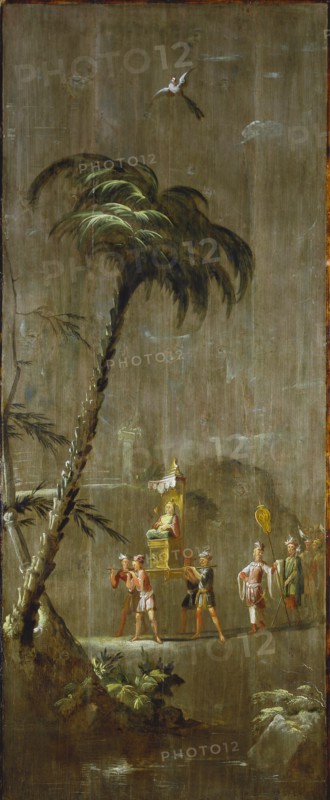 Decorative Chinoiserie Panel, by Robert Robinson. England, late 17th century