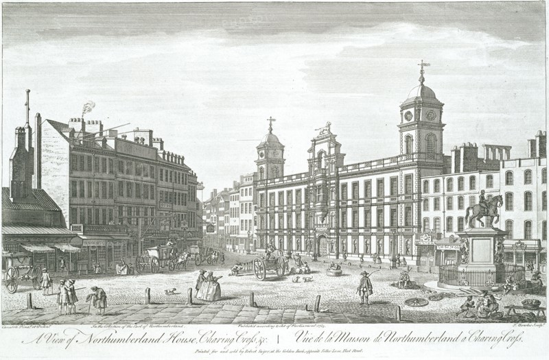 Northumberland House, by T.Bowles. Alnwick, England, 1753