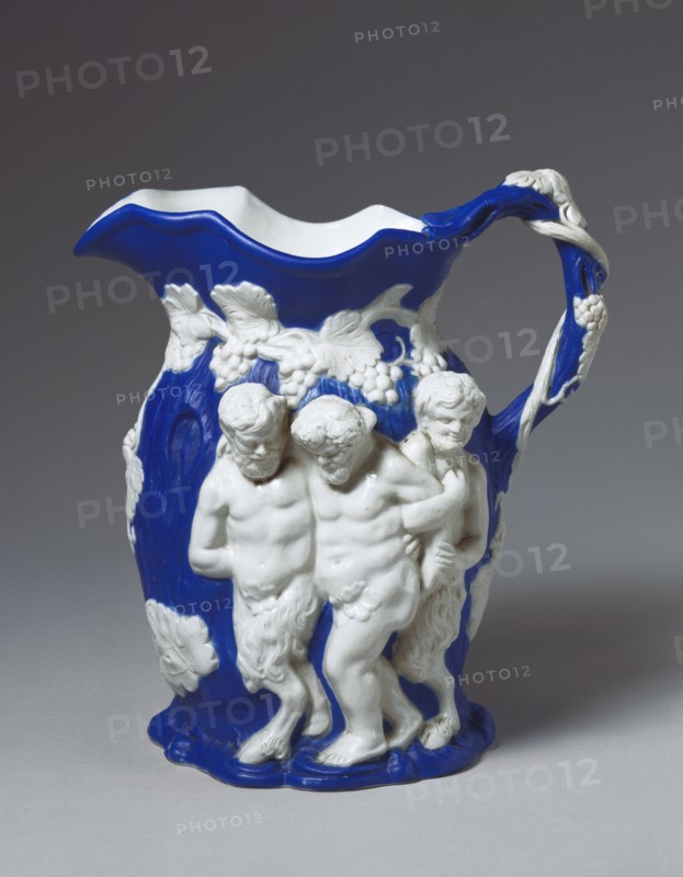 Silenus Jug, by Minton & Co. Stoke-on-Trent, Staffordshire, England, mid-19th century