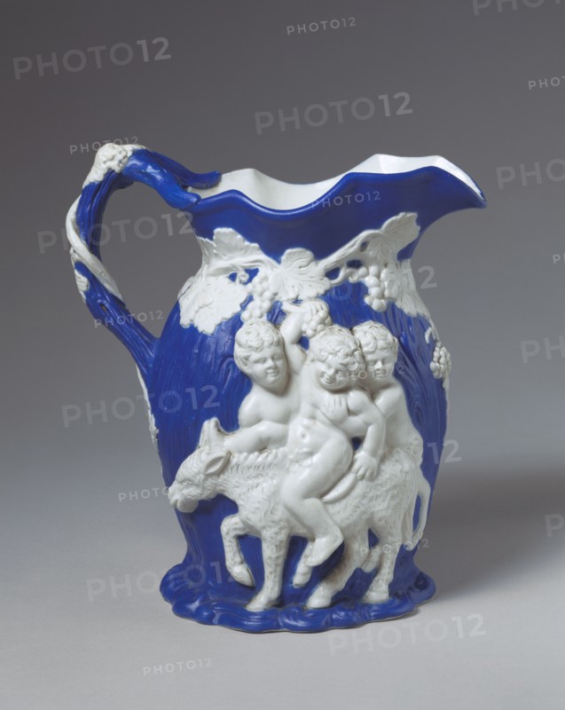 Silenus Jug, by Minton & Co. Stoke-on-Trent, Staffordshire, England, mid-19th century