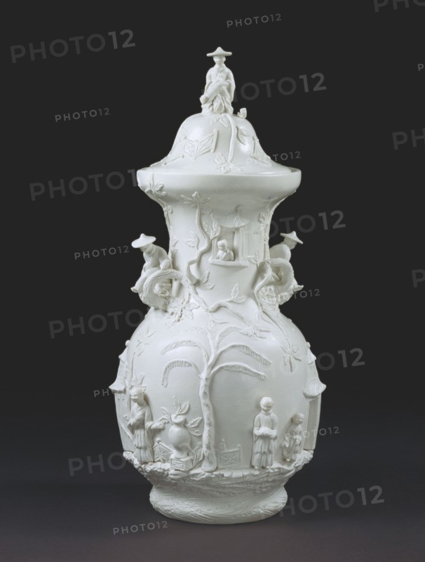 Vase and Cover. Staffordshire, England, early 19th century