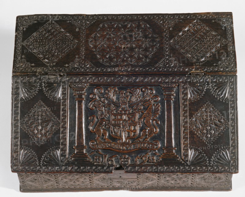 Oak Writing Box.England, 1659