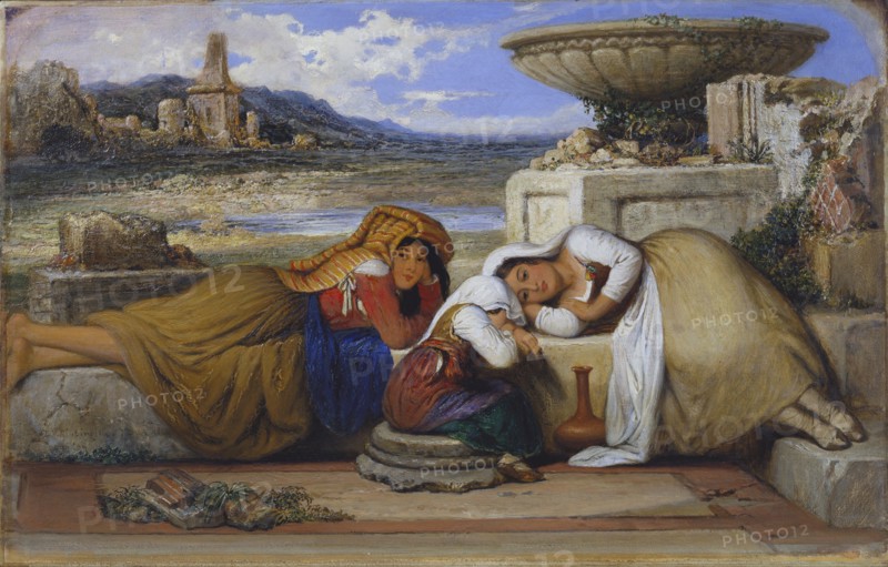 Mendicants of the Campagna, by Edward Villiers. England, 1840