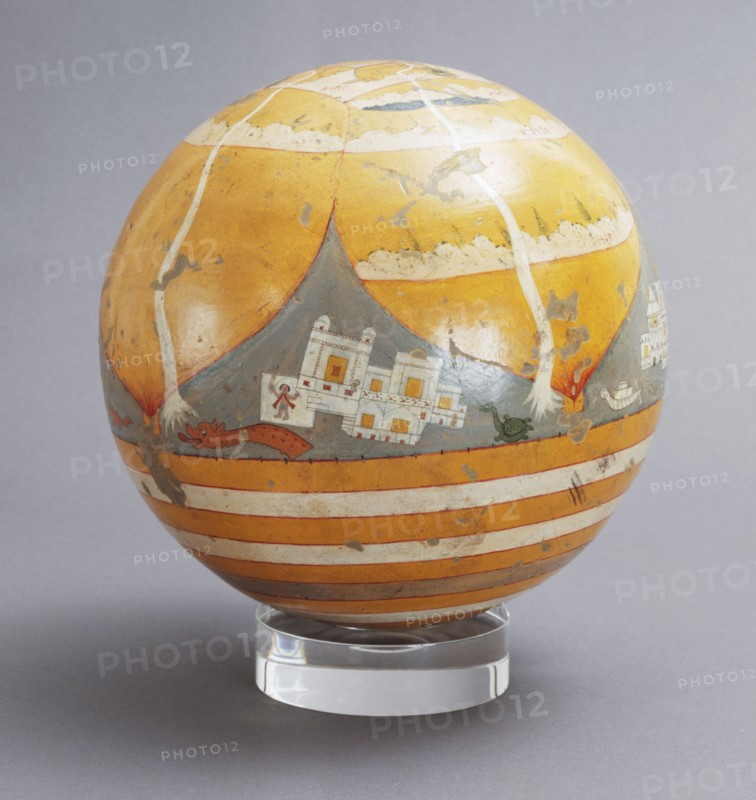 Terrestrial Globe. Orissa, India, 19th century