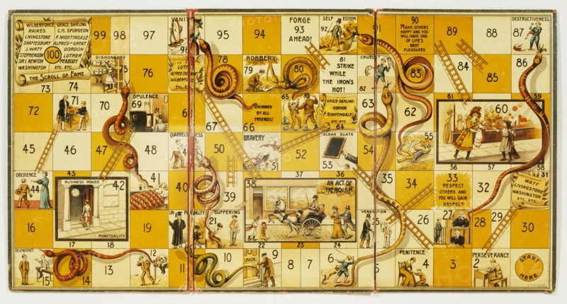 Snakes and Ladders. Germany, 1900