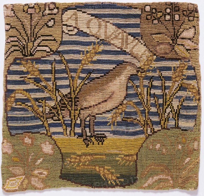 Quayle, from the Oxburgh Hanging, by Mary Queen of Scots and Elizabeth Talbot, Countess of Shrewsbury. England, 1570