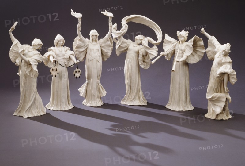 Figures from a table setting. France, 1903-05