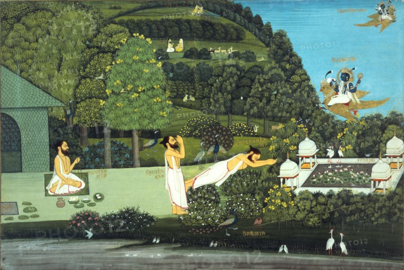 An ashram by a river. Jaipur, Rajasthan, India, 19th century