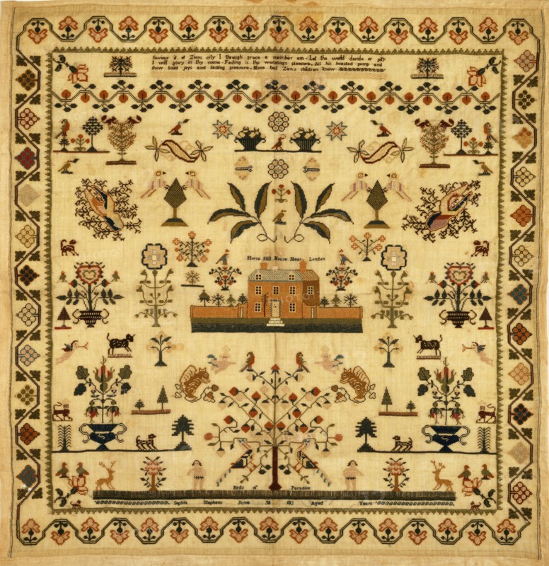 Sampler. England, 19th century
