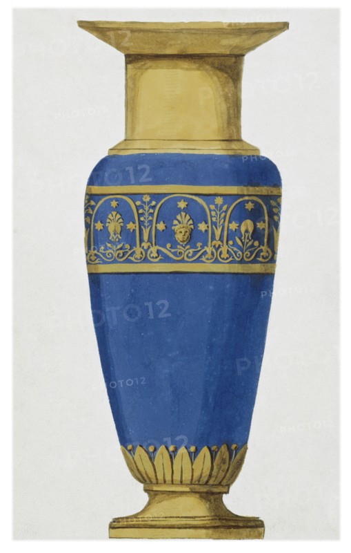 Design for a Vase. Europe, 19th century