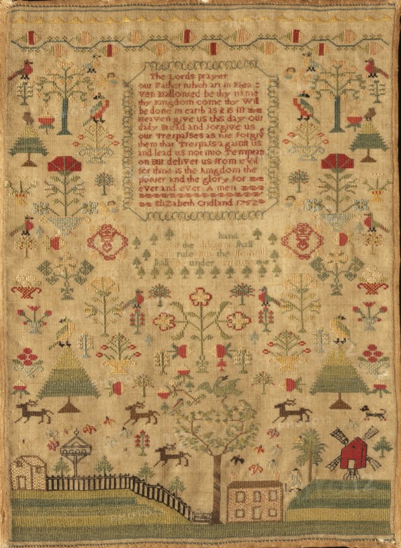 The Lord's Prayer Sampler. England, 1752