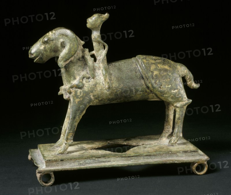 Ram and rider. Majapahit, Java, 14th-15th century
