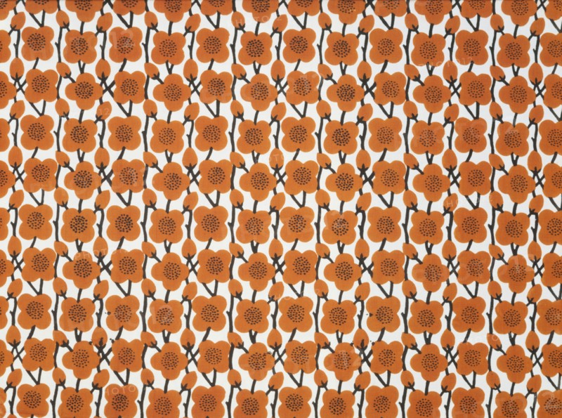 Block Printed Cotton, by H.Baillie-Scott. c.1905
