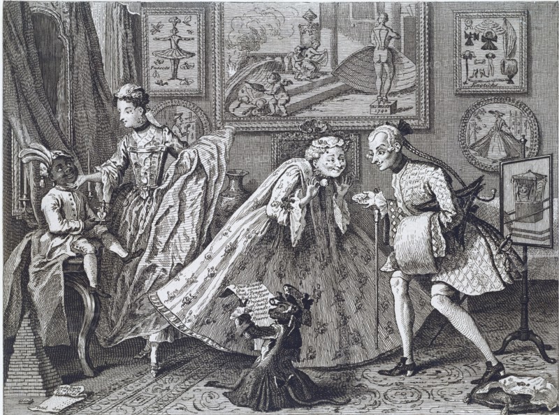 A Taste in High Life, by William Hogarth. England, 1746