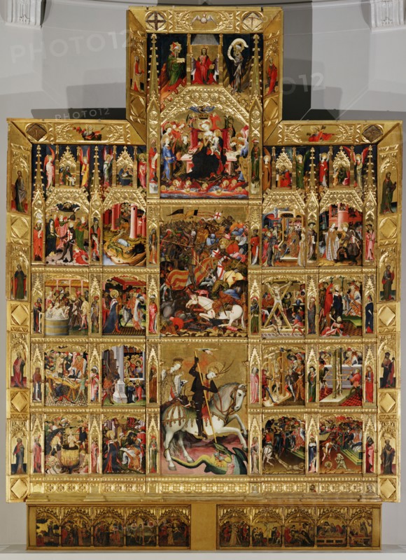 The St George's Altarpiece, by AndrÚ Marzal de Sas. Valencian School, Spain, early 15th century