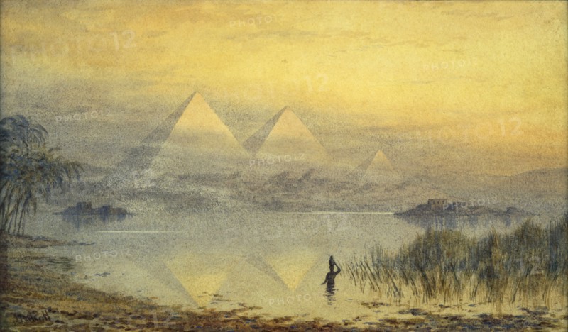 Shore, Pyramides égyptiennes pendant la crue du Nil