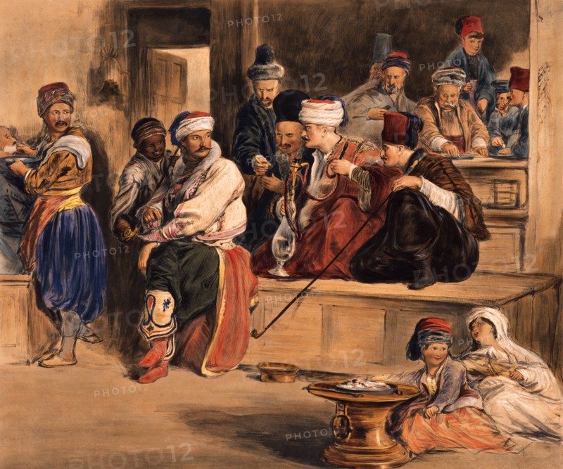 The Turkish Courier relating the capture of Acre, by Sir David Wilkie. Turkey, 19th century