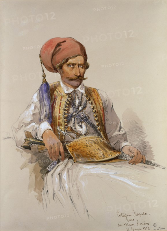 Constantinos Sisopulos, by Amadeo Preziosi. Italy, mid-19th century
