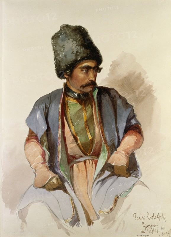 Pauli - A Georgean from Tiflis, by Amadeo Preziosi. Italy, mid-19th century
