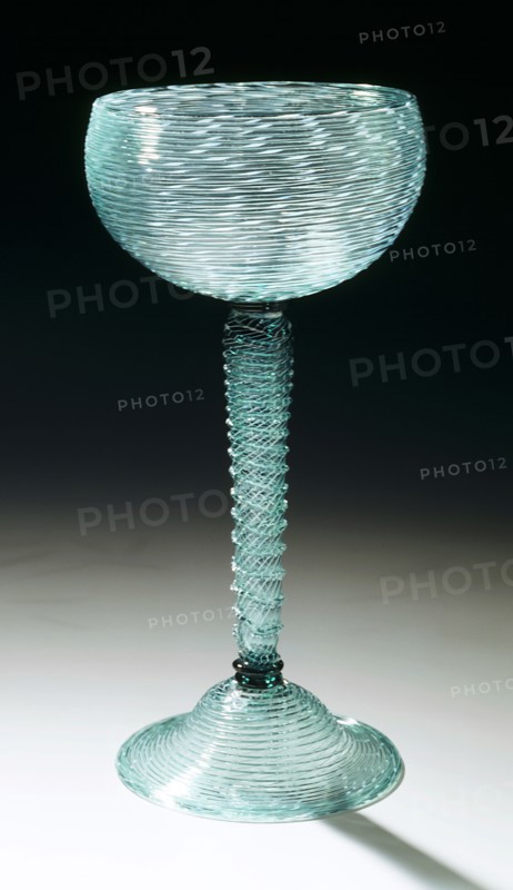 Goblet, designed and manufactured probably by James Powell and Son, Whitefriars Glassworks Ltd. London, England, 1869