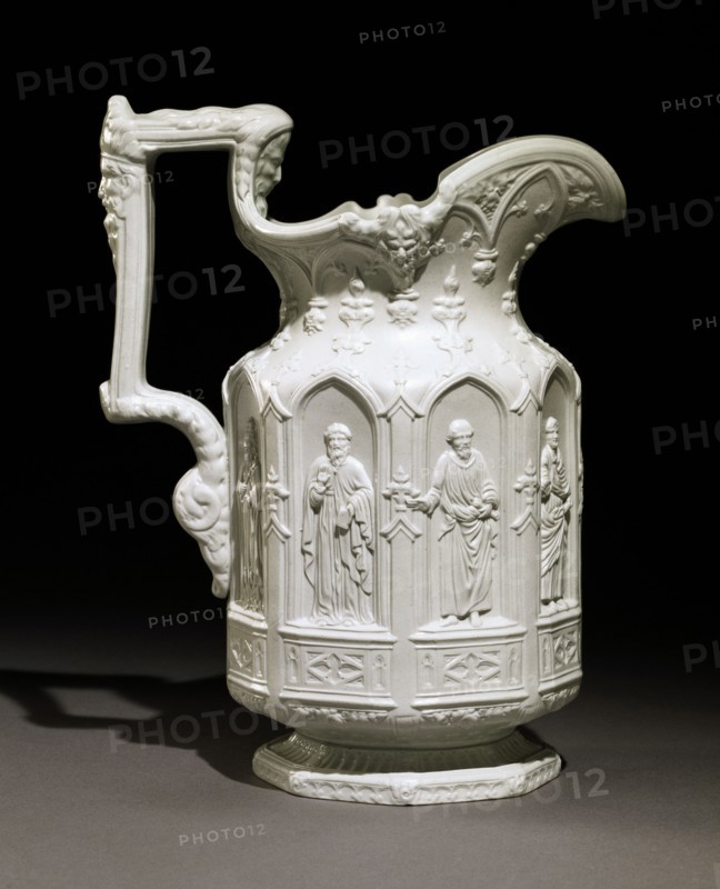 Apostle Jug, by Charles Meigh. Hanley, Stoke-on-Trent, England, 1842