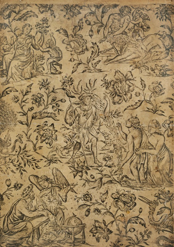 Wallpaper. England, late 17th century