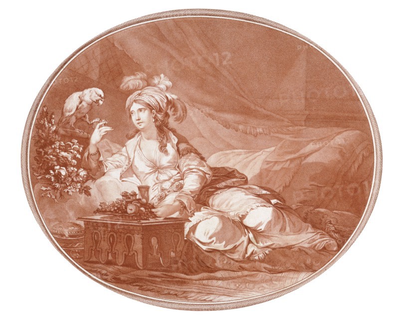 A Sultana, by P.J. Loutherbourg. Middle East, 18th-19th century