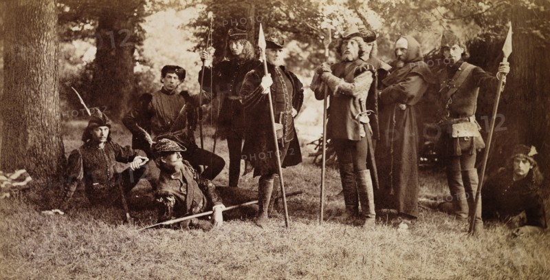 Cast members of As You Like It. England, late 19th century
