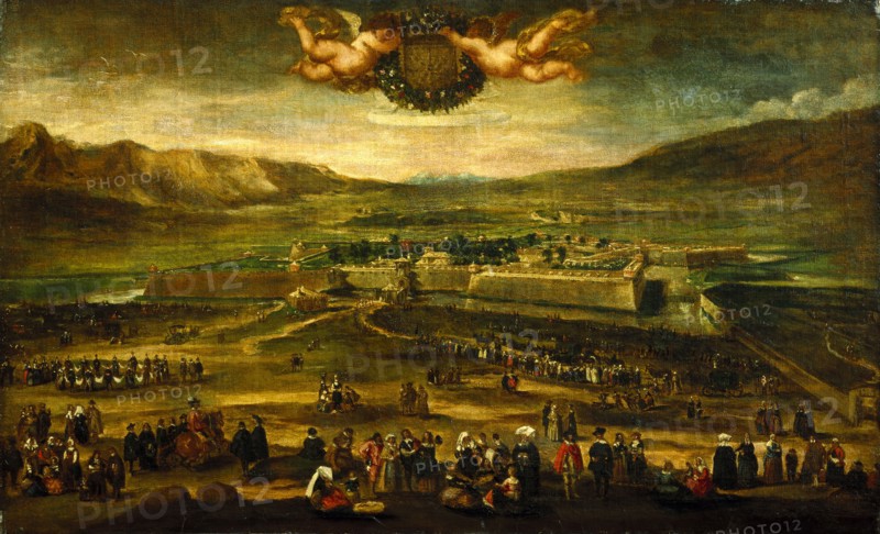 The Entry of Philip IV into Pamplona, by Juan Bautista Del Mazo. Spain, 17th century