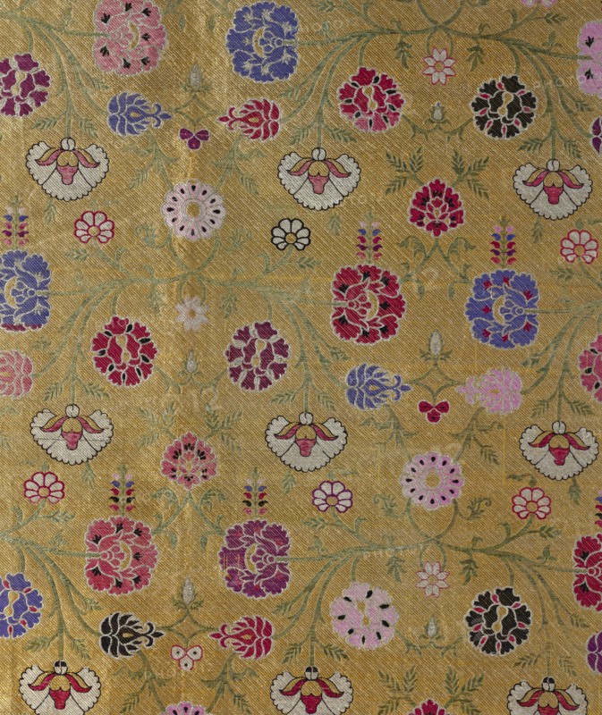 Gold brocade. Varanasi, India, late 19th century