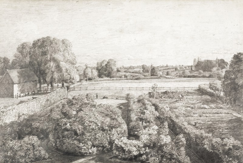 Constable, Vue du jardin potager de la maison Golding Constable à East Bergholt